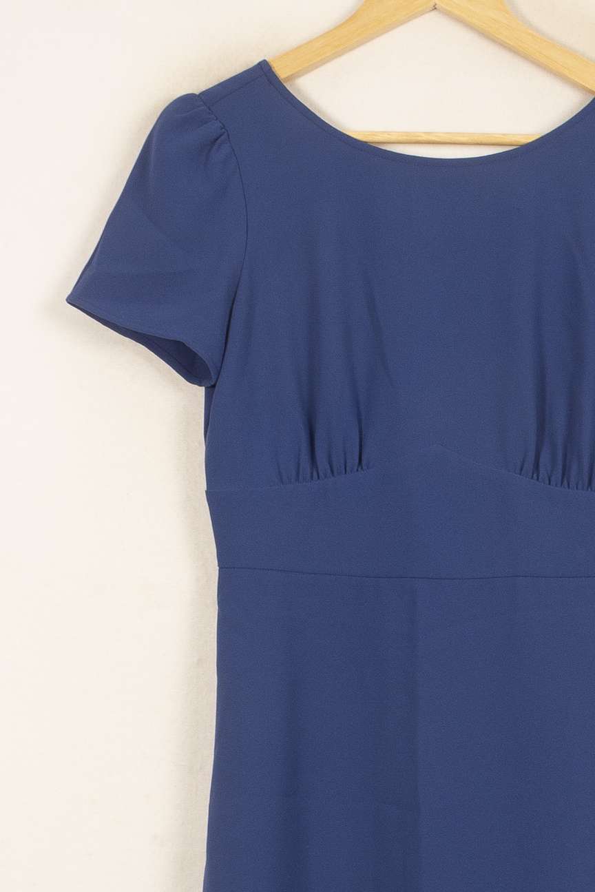 Robe Courte Bleue - Taille S/36 de la marque Tara Jarmon | PARAD55082 - Vendu par Paradigme - Image 3