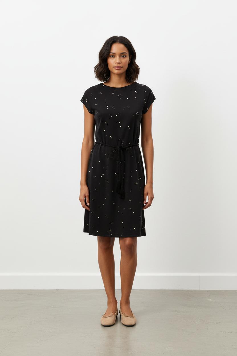 Robe Courte Noire et Blanche - Taille L/40
