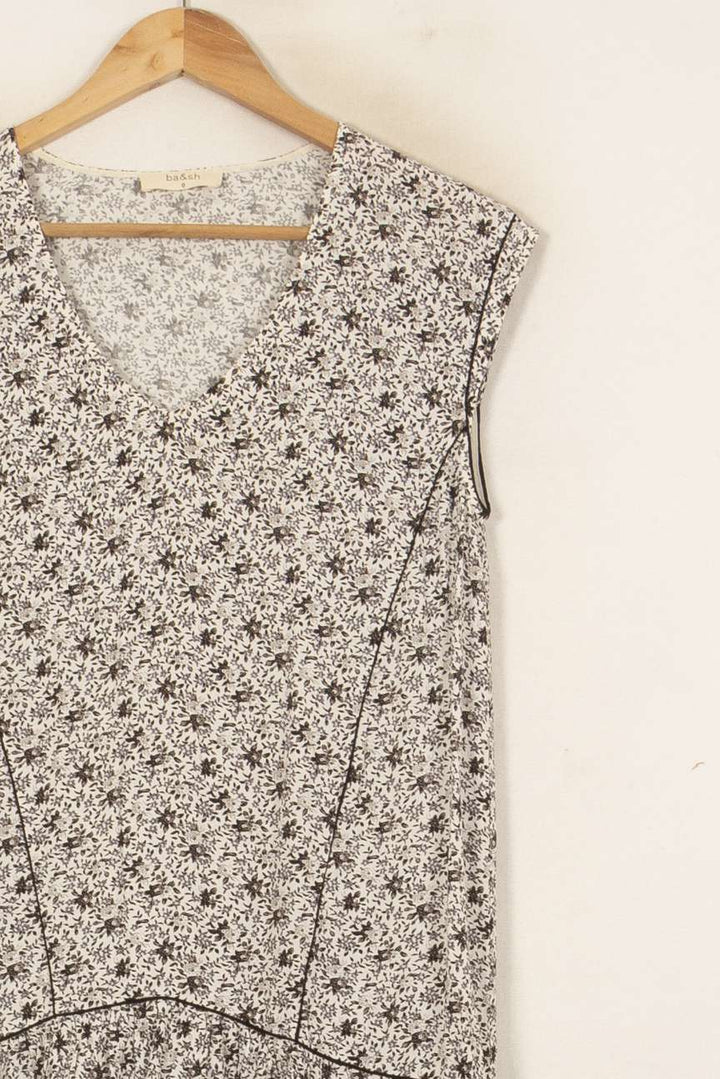Robe Courte Blanche et Noire - Taille XS/34 de la marque ba&sh | PARAD55086 - Vendu par Paradigme - Image 3