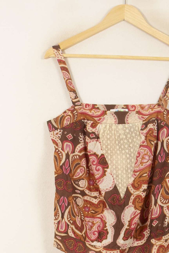 Débardeur Marron et Rose - Taille S/36 de la marque ba&sh | PARAD55088 - Vendu par Paradigme - Image 3