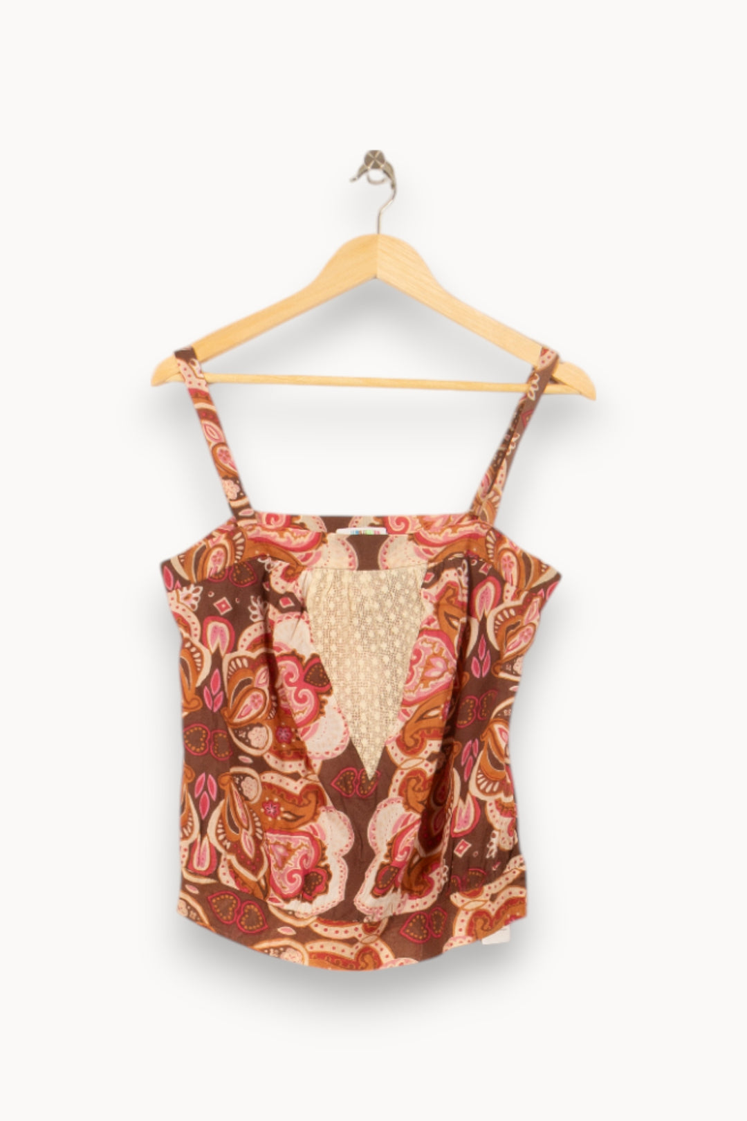 Débardeur Marron et Rose - Taille S/36 de la marque ba&sh | PARAD55088 - Vendu par Paradigme - Image 2