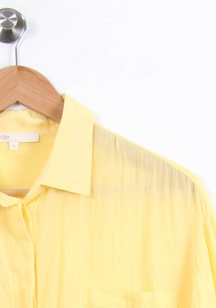 Chemise Jaune - Taille M/38 de la marque Maje | PARAD55092 - Vendu par Paradigme - Image 3