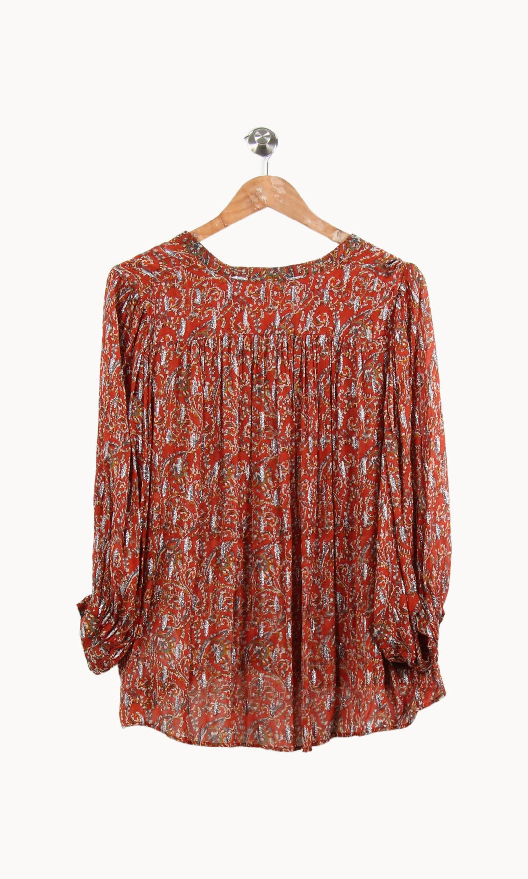 Blouse Rouge - Taille L/40 de la marque ba&sh | PARAD55097 - Vendu par Paradigme - Image 4