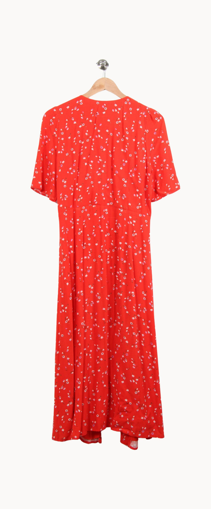 Robe Longue Rouge à Fleurs - Taille M/38 de la marque Petite Mendigote | PARAD55103 - Vendu par Paradigme - Image 4