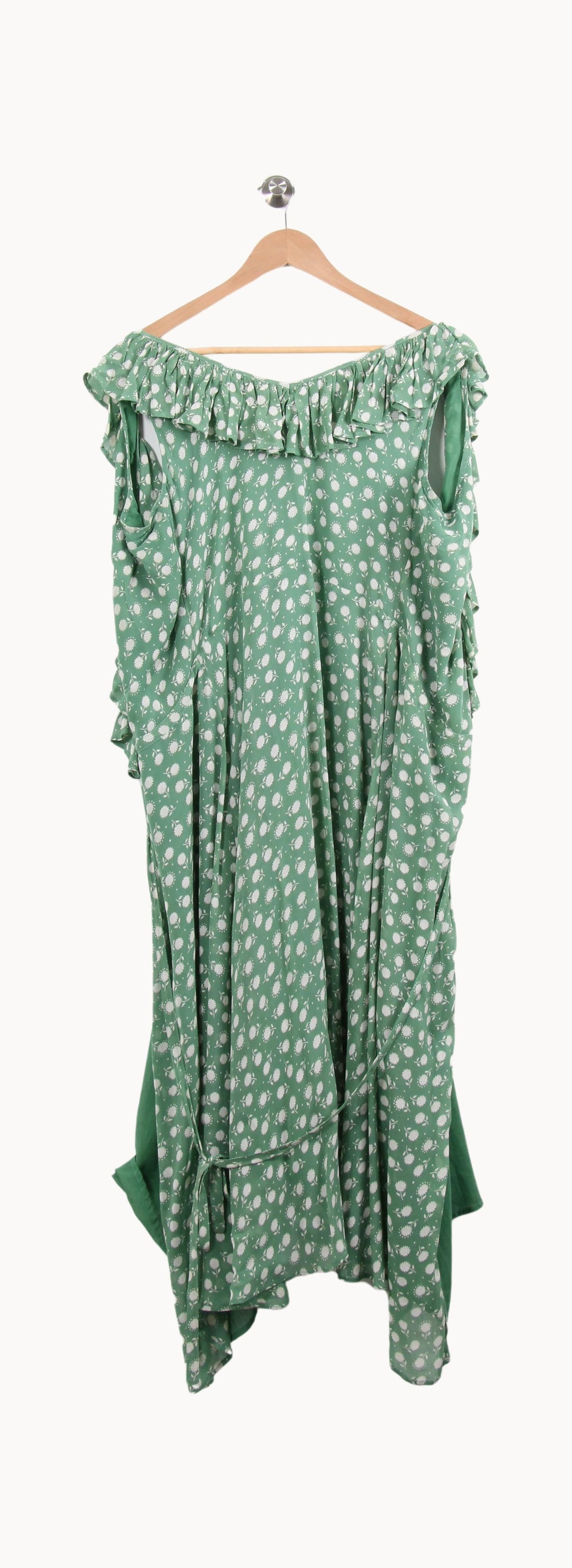 Robe Verte et Blanche - Taille M/38 de la marque Petite Mendigote | PARAD55104 - Vendu par Paradigme - Image 4