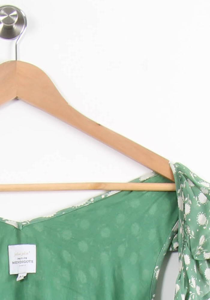 Robe Verte et Blanche - Taille M/38 de la marque Petite Mendigote | PARAD55104 - Vendu par Paradigme - Image 3
