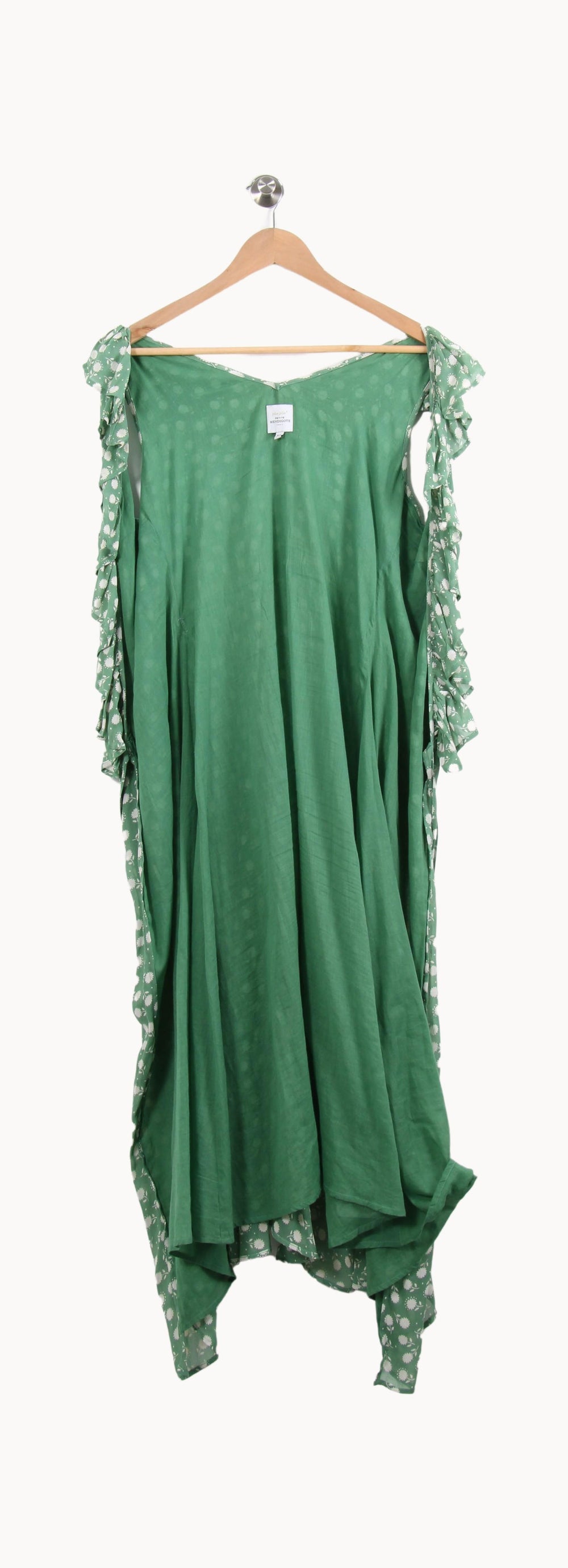 Robe Verte et Blanche - Taille M/38 de la marque Petite Mendigote | PARAD55104 - Vendu par Paradigme - Image 2