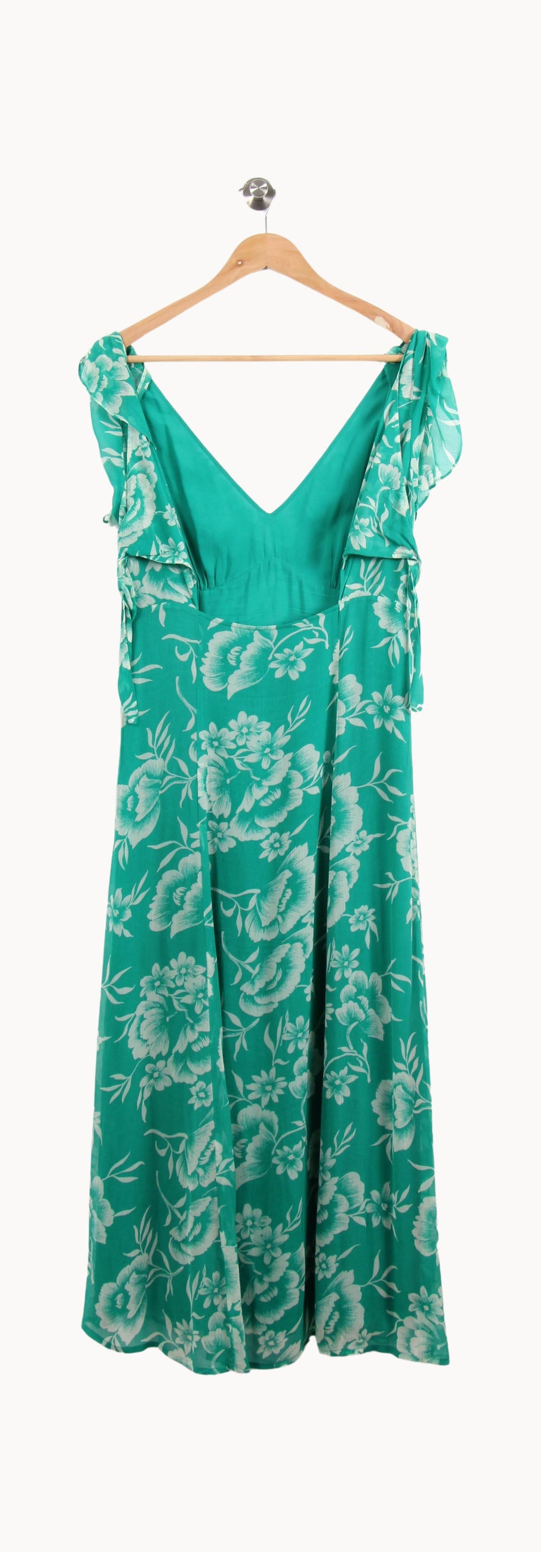 Robe Longue Verte et Blanche - Taille M/38 de la marque Petite Mendigote | PARAD55105 - Vendu par Paradigme - Image 2