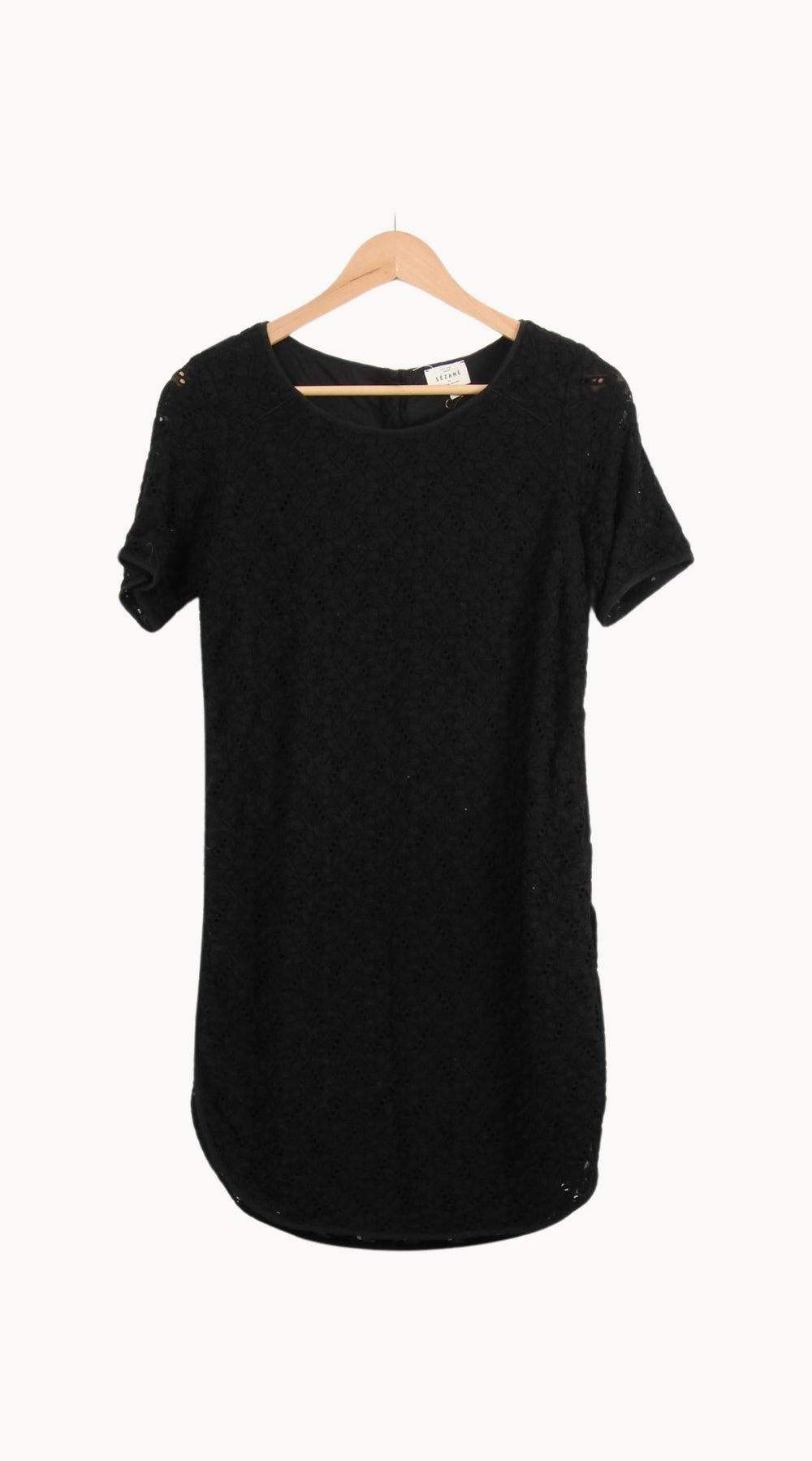 Robe Courte Noire - Taille M/38 de la marque Sézane | PARAD55107 - Vendu par Paradigme - Image 2