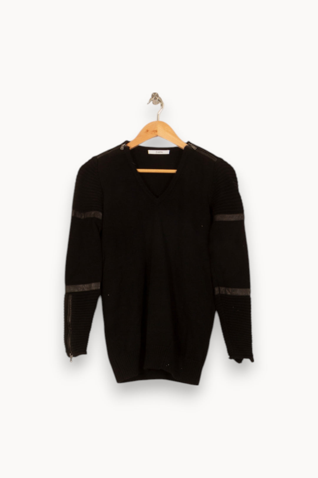 Pull Noir - Taille S/36 de la marque ZAPA | PARAD55114 - Vendu par Paradigme - Image 2