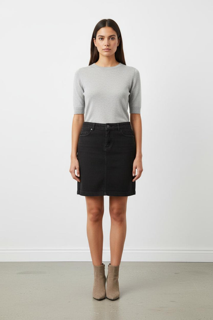 Jupe Droite Noire - Taille M/38