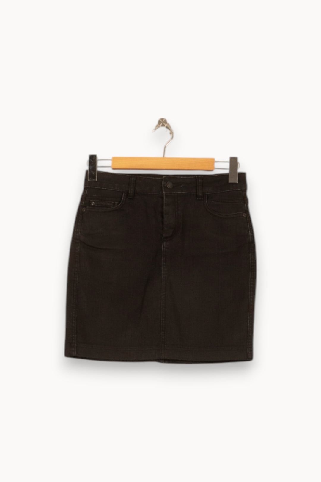 Jupe Droite Noire - Taille M/38 de la marque Comptoir des Cotonniers | PARAD55126 - Vendu par Paradigme - Image 2