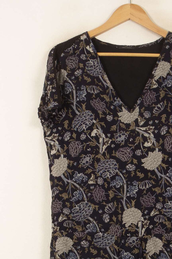 Robe Courte Bleu et Beige - Taille M/38 de la marque IKKS | PARAD55134 - Vendu par Paradigme - Image 3
