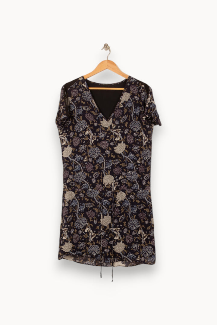Robe Courte Bleu et Beige - Taille M/38 de la marque IKKS | PARAD55134 - Vendu par Paradigme - Image 2