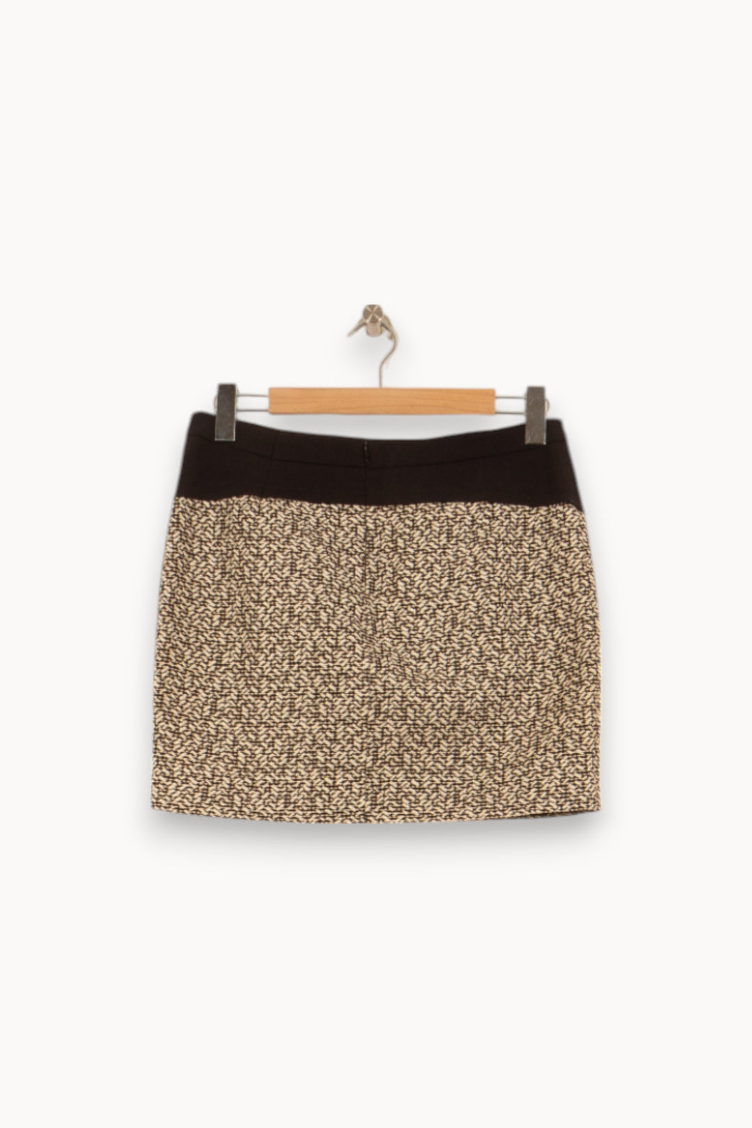 Jupe Courte Noire et Beige - Taille L/40 de la marque Comptoir des Cotonniers | PARAD55148 - Vendu par Paradigme - Image 4