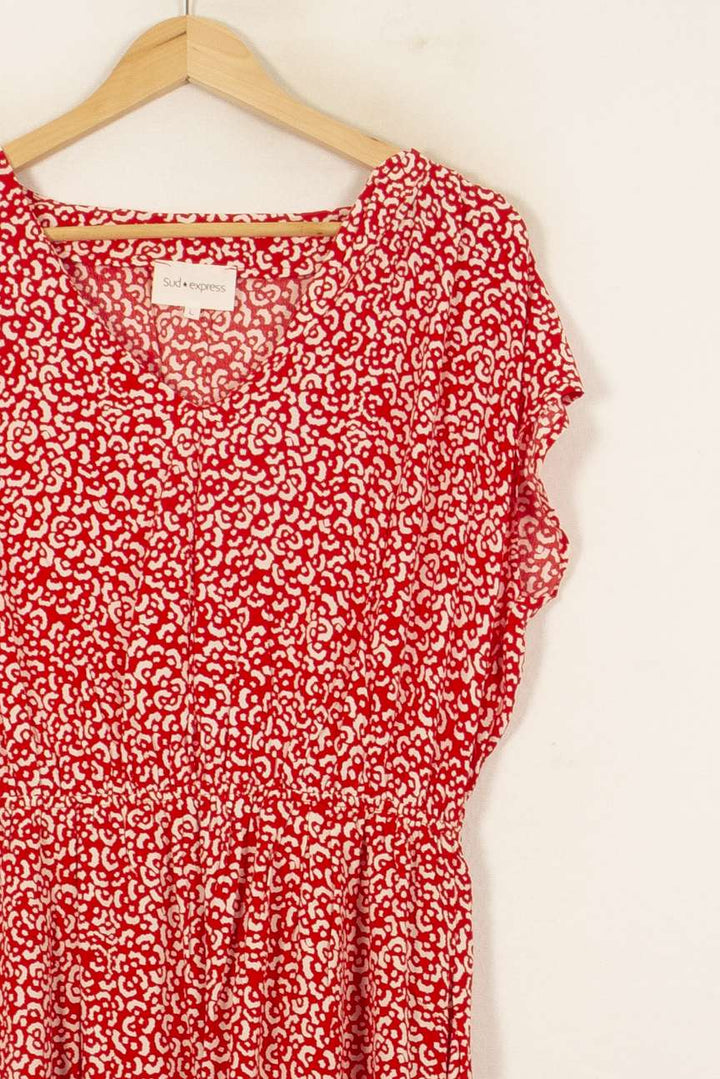 Robe Midi Rouge et Blanche - Taille L/40 de la marque Sud express | PARAD55152 - Vendu par Paradigme - Image 3