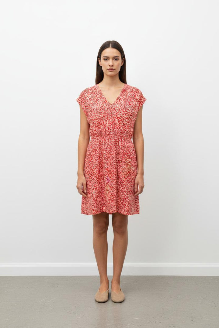 Robe Midi Rouge et Blanche - Taille L/40