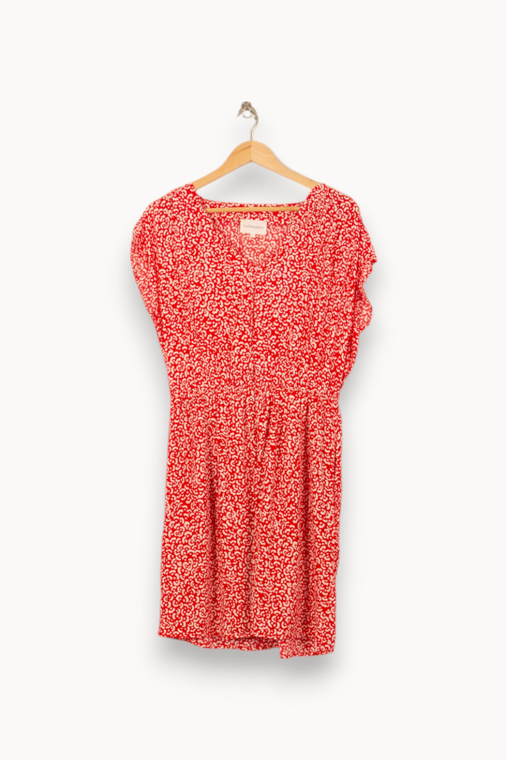 Robe Midi Rouge et Blanche - Taille L/40 de la marque Sud express | PARAD55152 - Vendu par Paradigme - Image 2