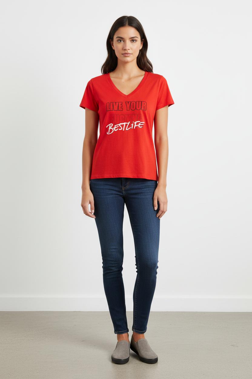 Tee-shirt Rouge - Taille M/38