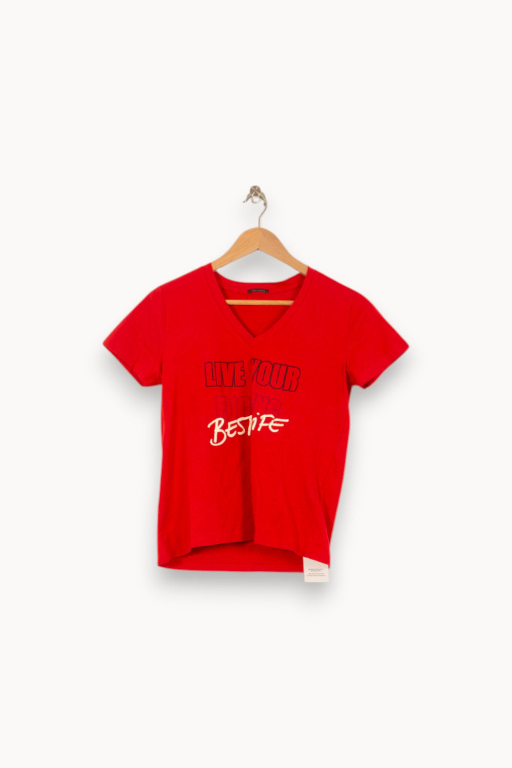 Tee-shirt Rouge - Taille M/38 de la marque IKKS | PARAD55155 - Vendu par Paradigme - Image 2