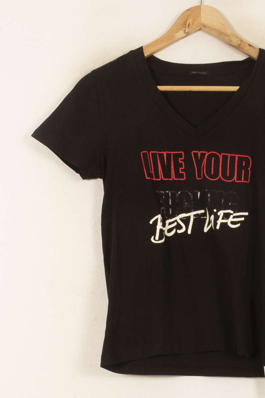 Tee-shirt Noir - Taille M/38 de la marque IKKS | PARAD55156 - Vendu par Paradigme - Image 3