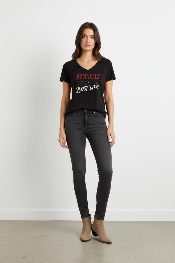 Tee-shirt Noir - Taille M/38