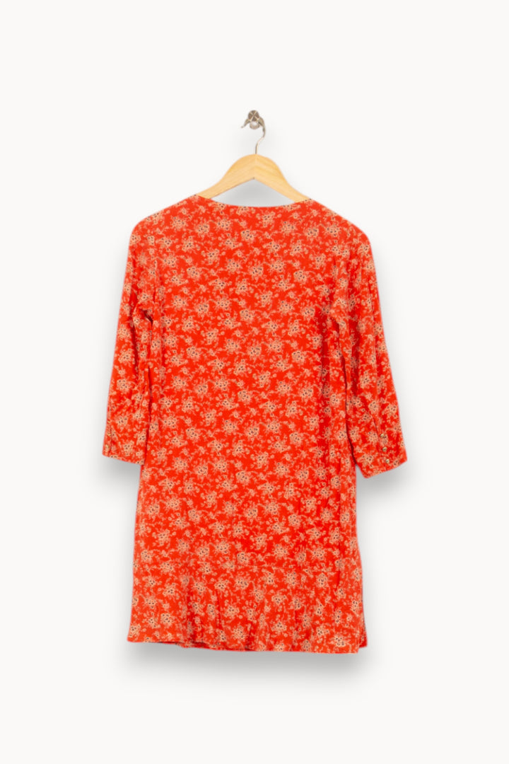 Robe Fleurie Rouge et Blanche - Taille S/36 de la marque Sézane | PARAD55164 - Vendu par Paradigme - Image 4
