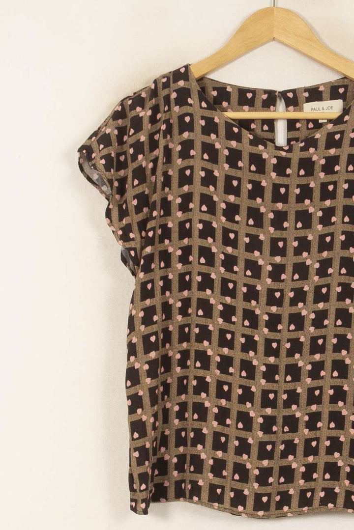 Blouse Noire et Beige - Taille M/38 de la marque Paul & Joe | PARAD55165 - Vendu par Paradigme - Image 3