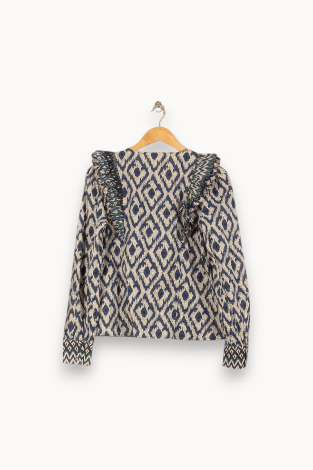 Blouse Bleu et Blanc - Taille S/36 de la marque Sézane | PARAD55166 - Vendu par Paradigme - Image 4