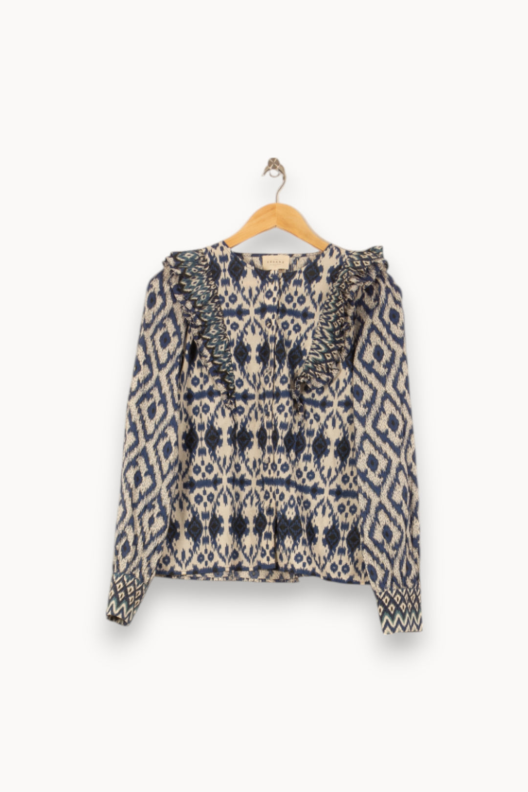 Blouse Bleu et Blanc - Taille S/36 de la marque Sézane | PARAD55166 - Vendu par Paradigme - Image 2
