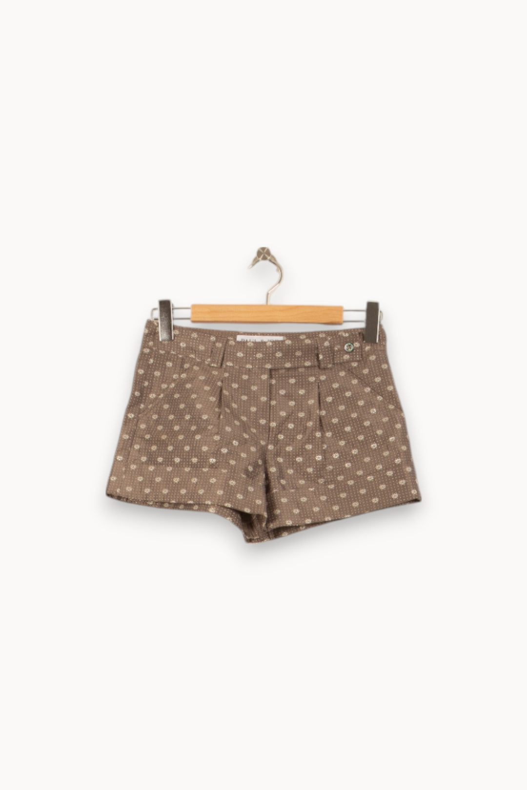 Short Marron à Motifs Beiges - Taille S/36 de la marque Paul & Joe | PARAD55167 - Vendu par Paradigme - Image 2