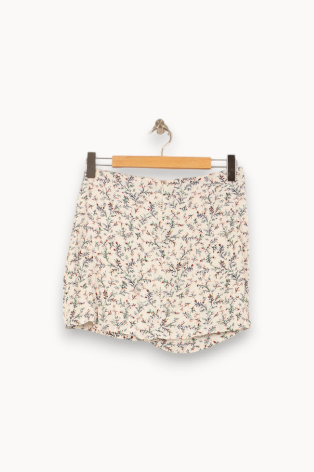 Jupe Portefeuille Blanche à Fleurs - Taille L/40 de la marque Sézane | PARAD55168 - Vendu par Paradigme - Image 4