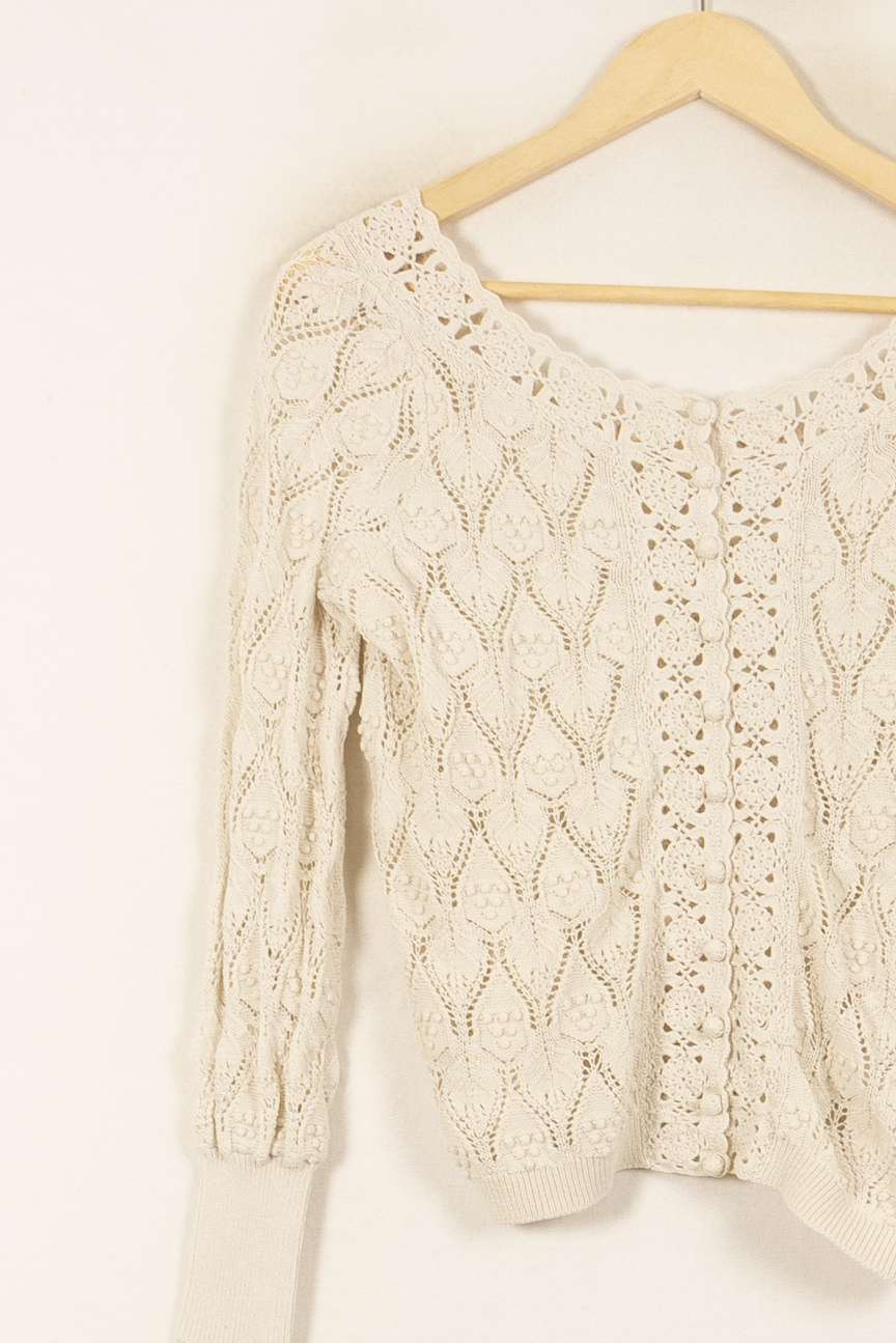 Gilet Blanc - Taille S/36 de la marque Sézane | PARAD55170 - Vendu par Paradigme - Image 3