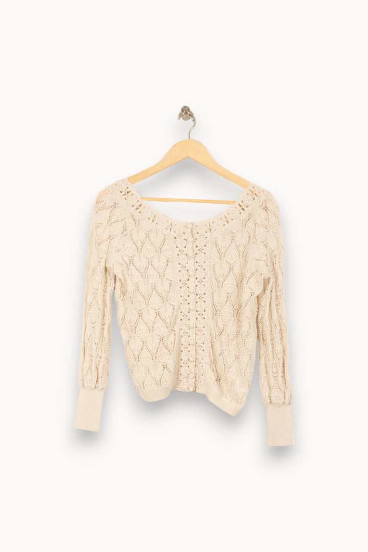 Gilet Blanc - Taille S/36 de la marque Sézane | PARAD55170 - Vendu par Paradigme - Image 2