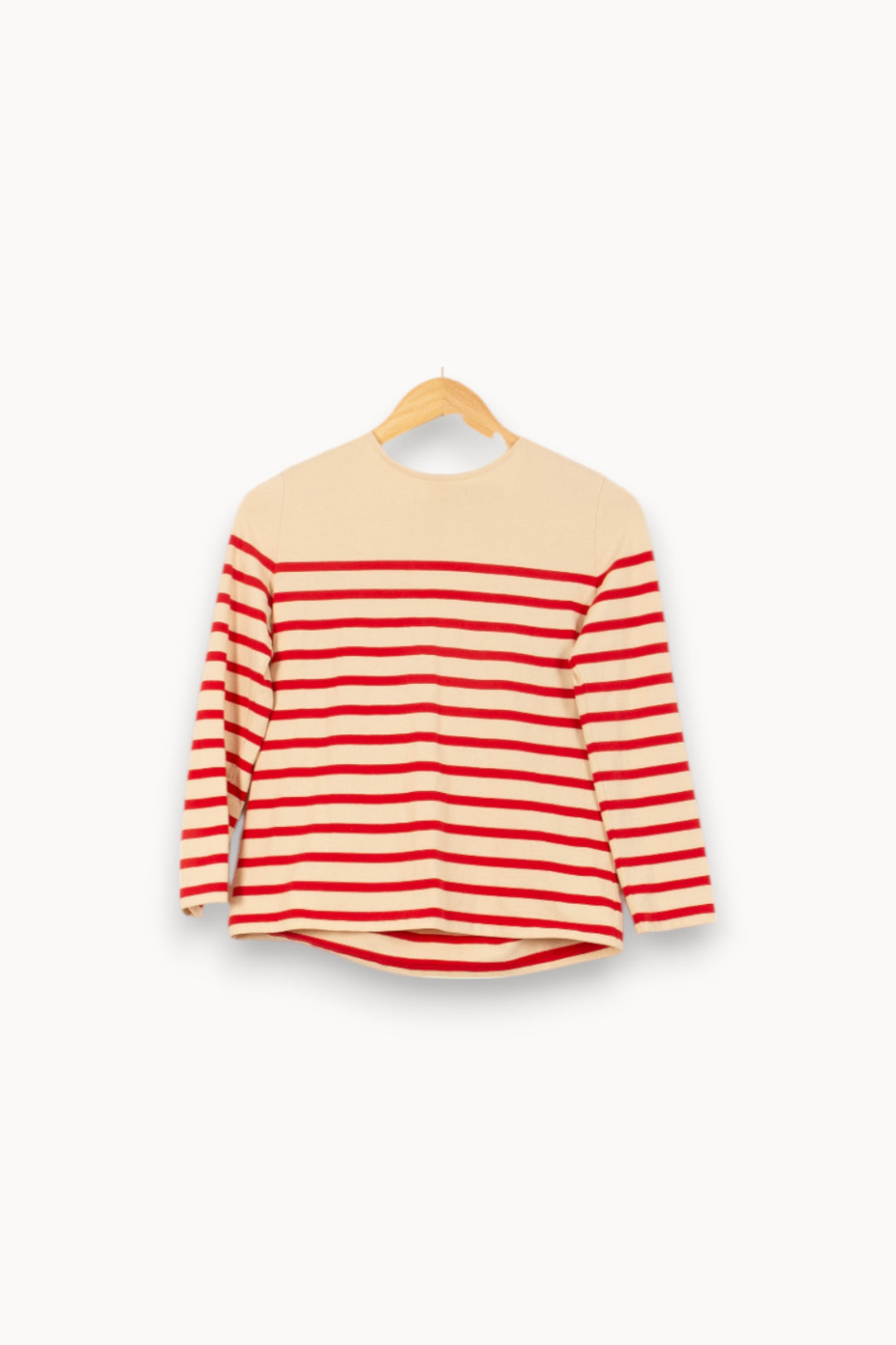 Marinière Rouge et Beige - Taille S/36 de la marque Sézane | PARAD55171 - Vendu par Paradigme - Image 2