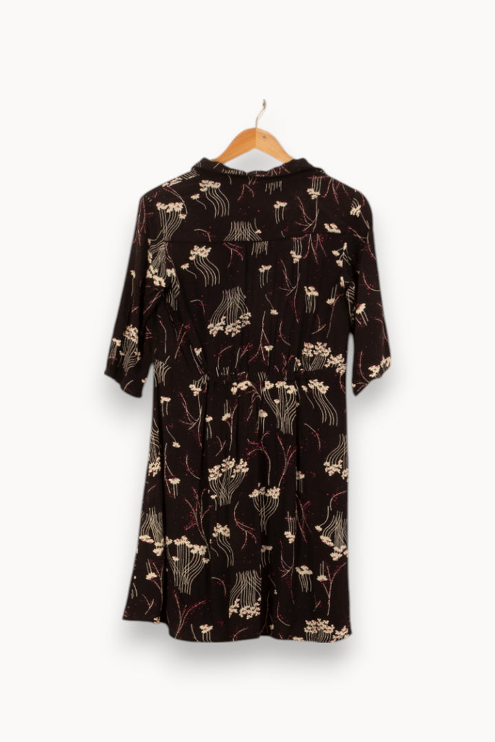 Robe Fleurie Noire - Taille XS/34 de la marque ba&sh | PARAD55172 - Vendu par Paradigme - Image 4