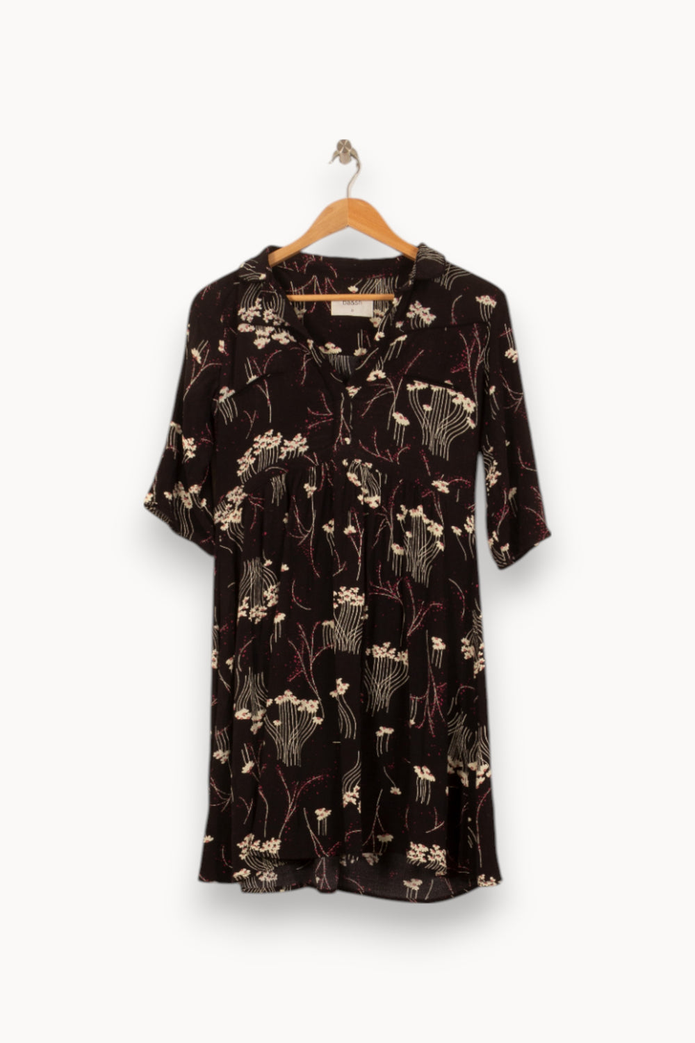 Robe Fleurie Noire - Taille XS/34 de la marque ba&sh | PARAD55172 - Vendu par Paradigme - Image 2