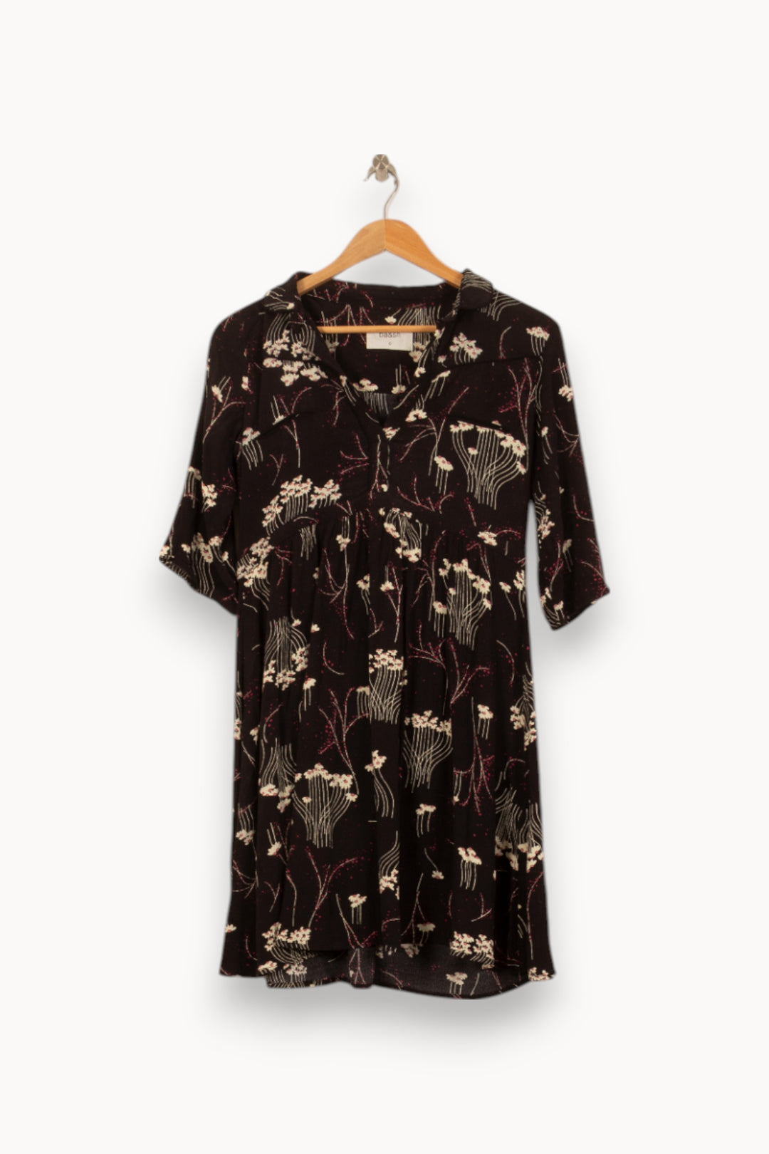 Robe Fleurie Noire - Taille XS/34 de la marque ba&sh | PARAD55172 - Vendu par Paradigme - Image 2