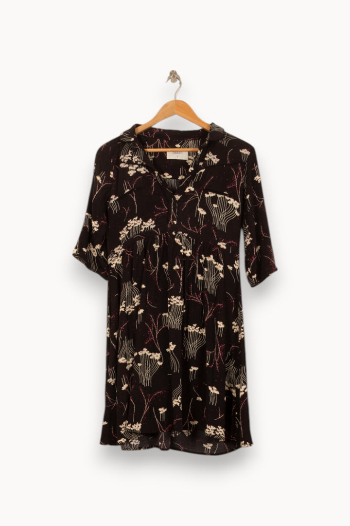 Robe Fleurie Noire - Taille XS/34 de la marque ba&sh | PARAD55172 - Vendu par Paradigme - Image 2