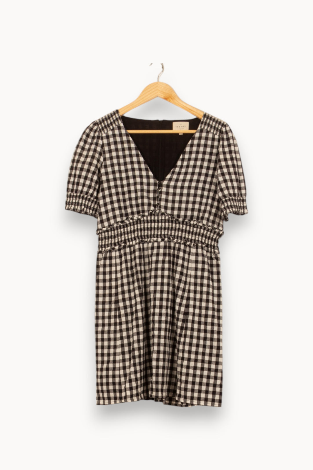 Robe Courte Noire et Blanche - Taille M/38 de la marque Sézane | PARAD55173 - Vendu par Paradigme - Image 2