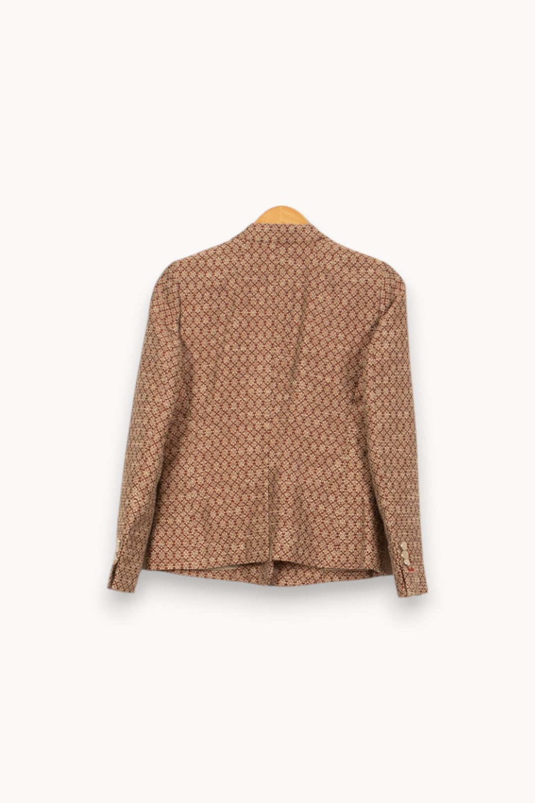 Veste de tailleur Bordeaux et Beige - Taille M/38 de la marque The Kooples | PARAD55176 - Vendu par Paradigme - Image 4