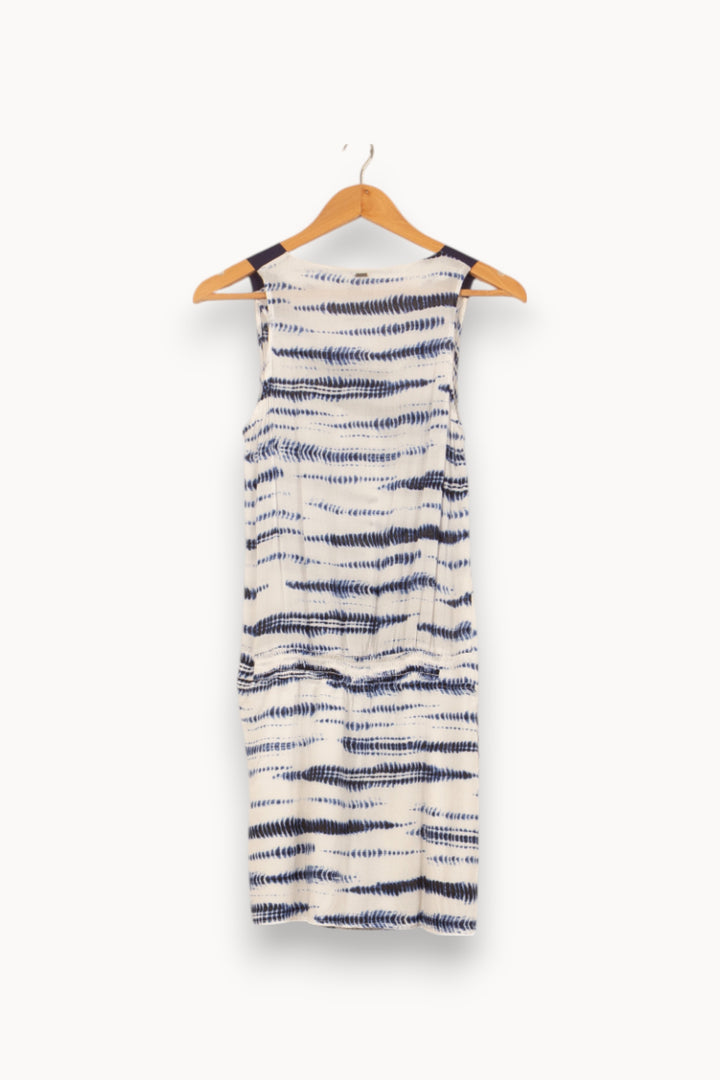 Robe Sans Manches Blanche et Bleue - Taille S/36 de la marque IKKS | PARAD55180 - Vendu par Paradigme - Image 4