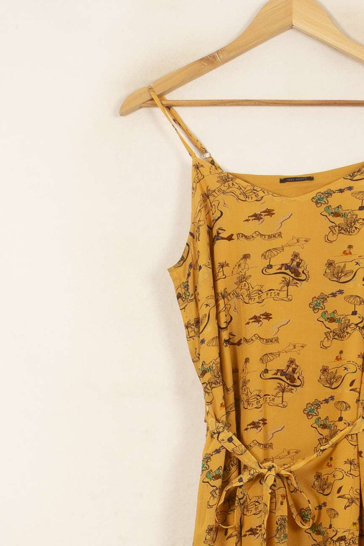 Robe Évasée Jaune - Taille S/36 de la marque IKKS | PARAD55182 - Vendu par Paradigme - Image 3