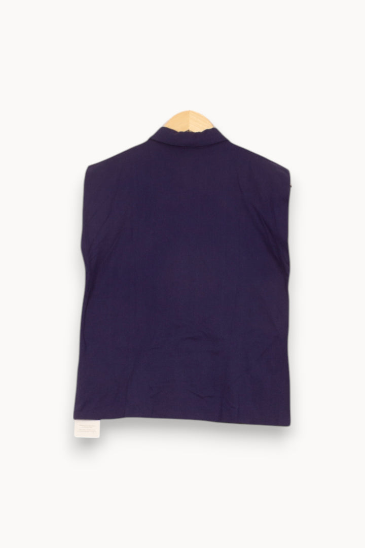 Chemisier Sans Manches Bleu - Taille XS/34 de la marque Caroll | PARAD55186 - Vendu par Paradigme - Image 4