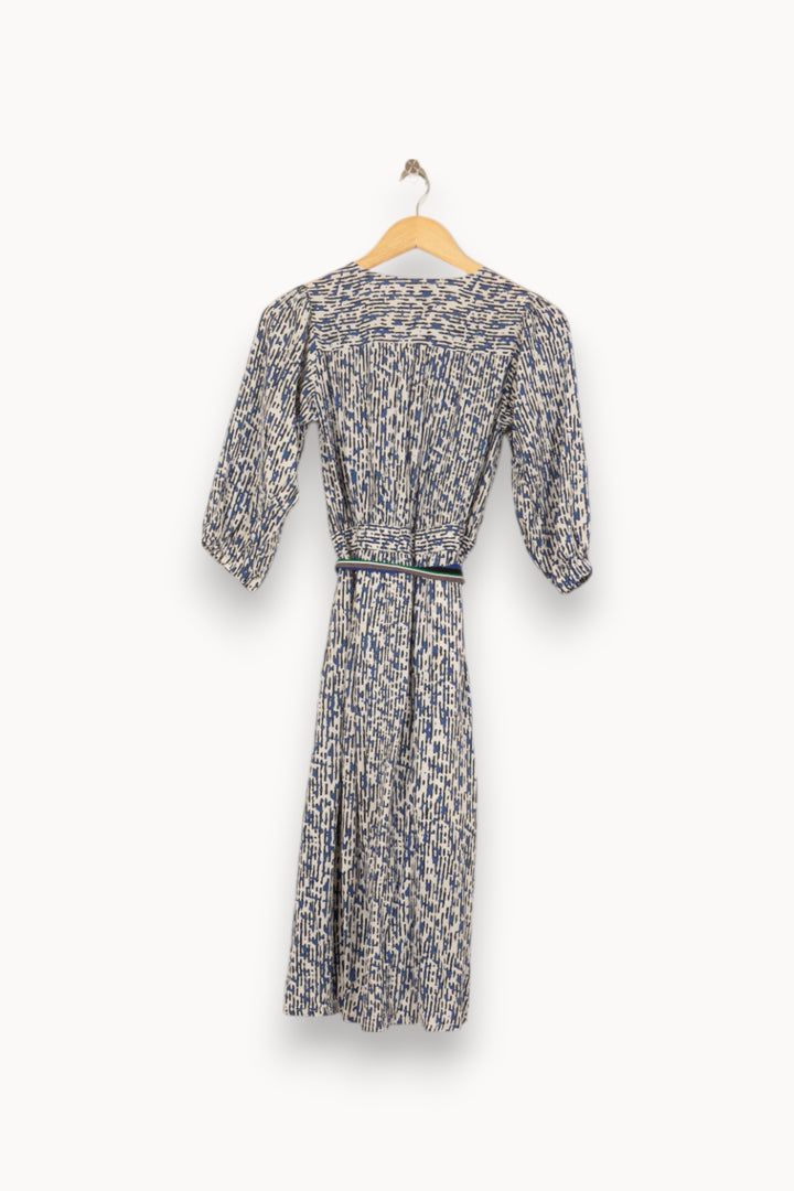 Robe Longue Blanche et Bleue - Taille XS/34 de la marque Suncoo | PARAD55190 - Vendu par Paradigme - Image 4
