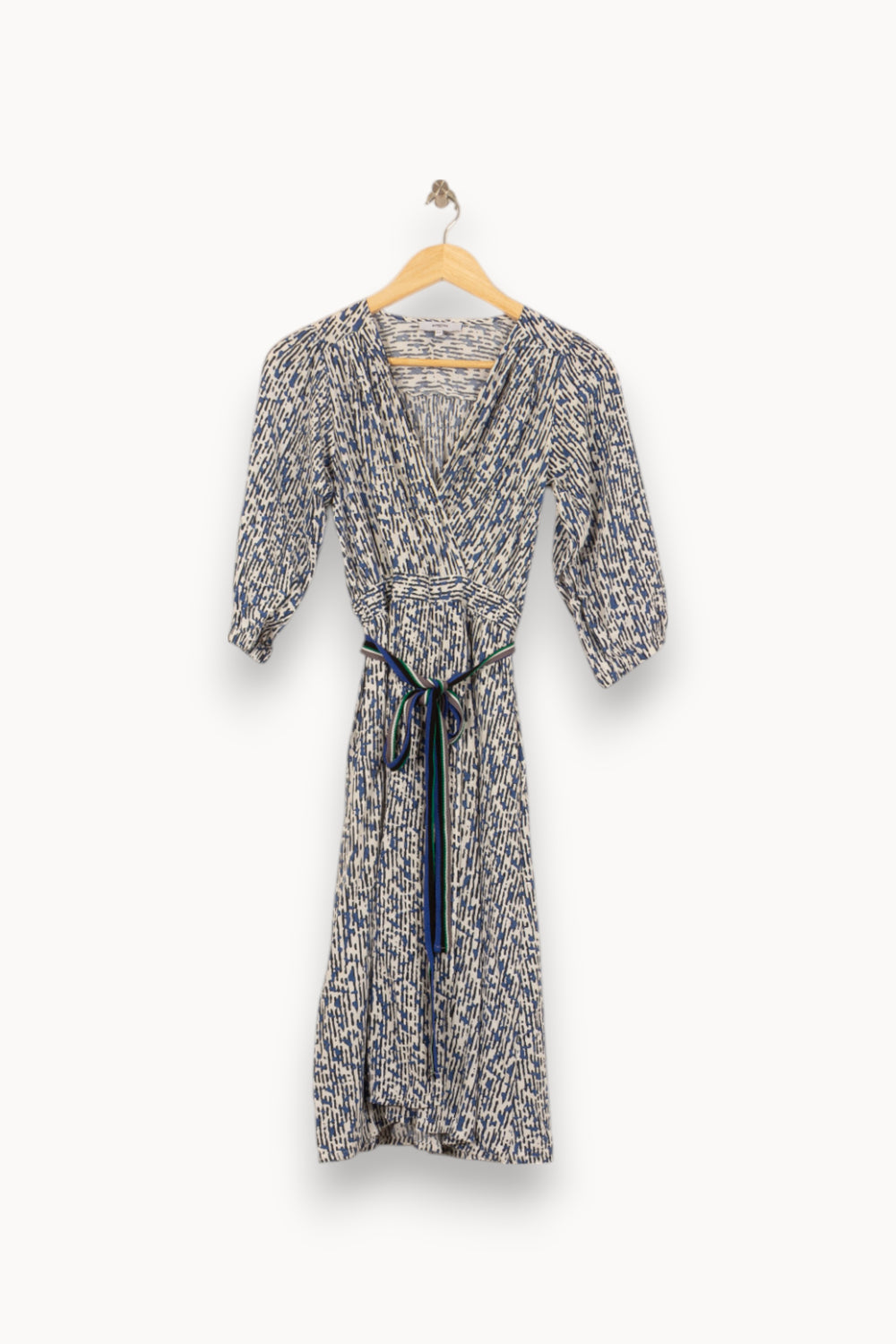 Robe Longue Blanche et Bleue - Taille XS/34 de la marque Suncoo | PARAD55190 - Vendu par Paradigme - Image 2