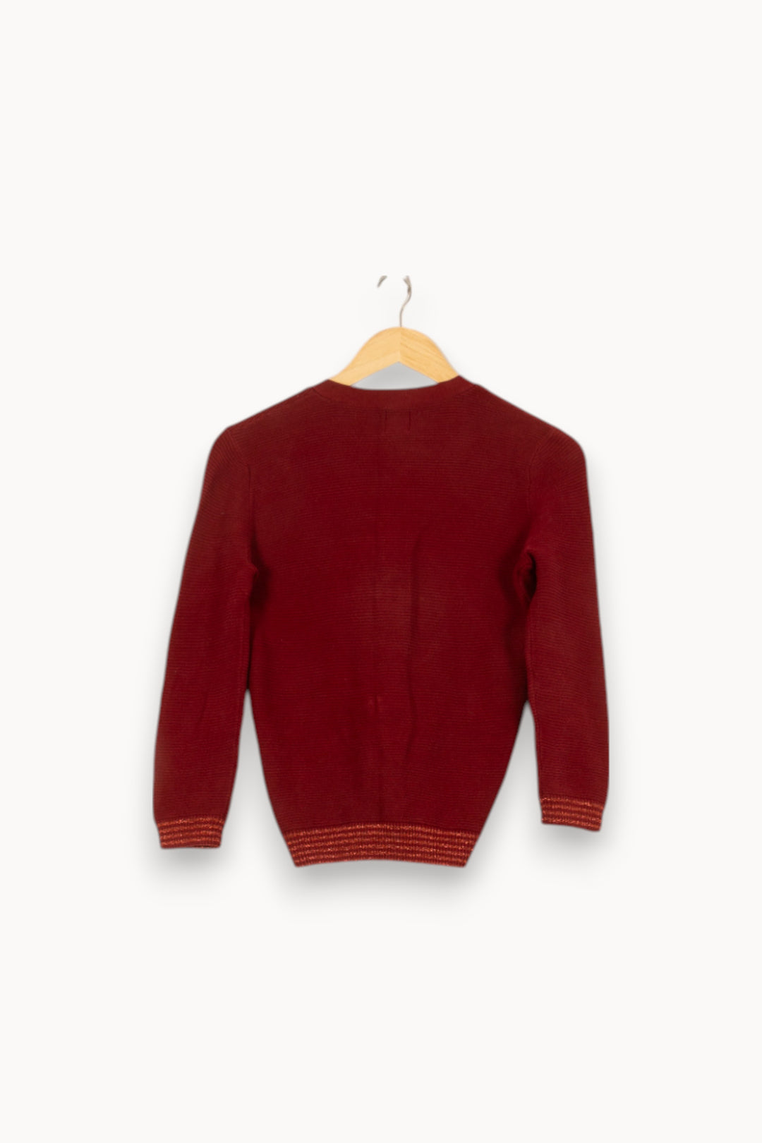 Cardigan Bordeaux - Taille XS/34 de la marque Des petits hauts | PARAD55192 - Vendu par Paradigme - Image 4