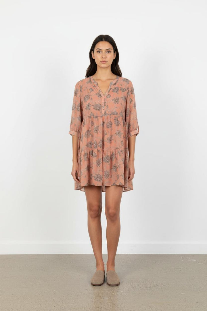 Robe Courte Rose et Grise - Taille L/40