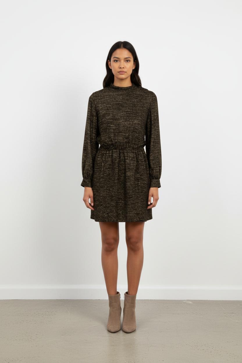 Robe Courte Noire et Dorée - Taille S/36