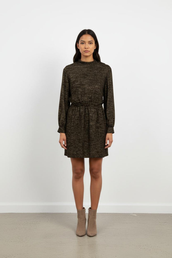 Robe Courte Noire et Dorée - Taille S/36